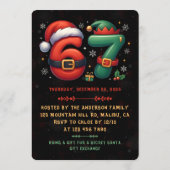 67 Meme Zes Zeven Bruh Grappig Kerstmis 6 7 Kaart (Achterkant)