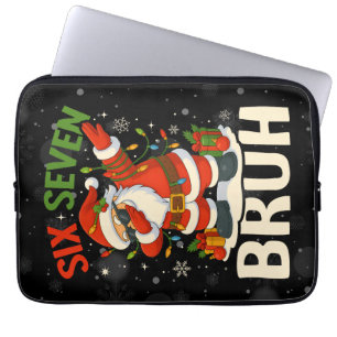67 Meme Zes Zeven Bruh Grappig Kerstmis 6 7 Laptop Sleeve