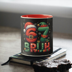 67 Meme Zes Zeven Bruh Grappig Kerstmis 6 7 Mok
