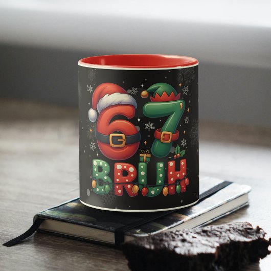 67 Meme Zes Zeven Bruh Grappig Kerstmis 6 7 Mok