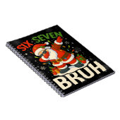67 Meme Zes Zeven Bruh Grappig Kerstmis 6 7 Notitieboek (Rechterzijde)