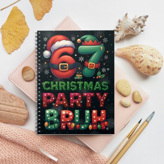 67 Meme Zes Zeven Bruh Grappig Kerstmis 6 7 Notitieboek