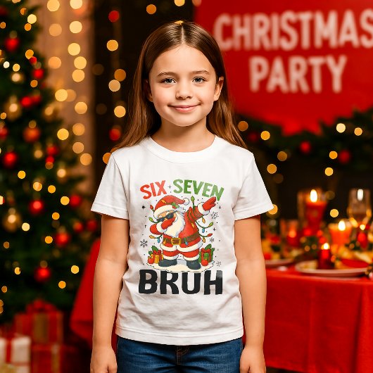 67 Meme Zes Zeven Bruh Grappig Kerstmis 6 7 T-shirt