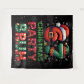 67 Meme Zes Zeven Bruh Grappig Kerstmis 6 7 Wandkleed (Voorkant (horizontaal))