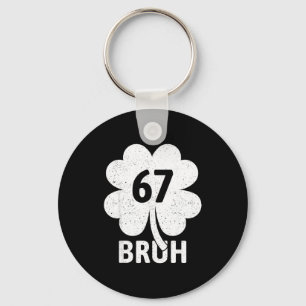 67 Meme Zes Zeven Bruh Grappige St. Patrick's Day  Sleutelhanger