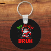 67 Meme Zes Zeven Bruh Kerstman Honkbal Grappige K Sleutelhanger (Voorkant)