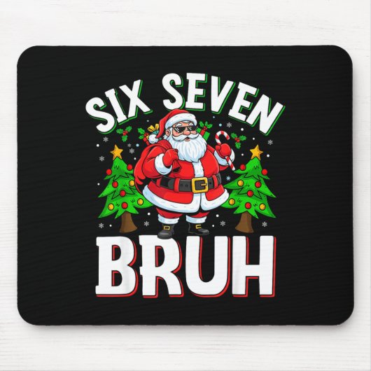 67 Meme Zes Zeven Bruh Sinterklaas Grappig Kerst K Muismat (Voorkant)
