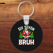 67 Meme Zes Zeven Bruh Sinterklaas Grappig Kerst K Sleutelhanger (Voorkant)