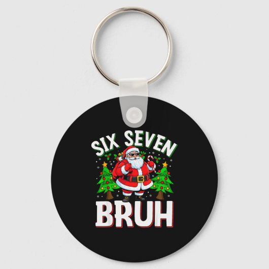 67 Meme Zes Zeven Bruh Sinterklaas Grappig Kerst K Sleutelhanger (Voorkant)