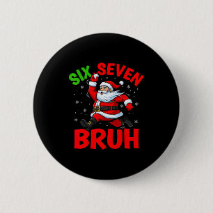 67 Meme Zes Zeven Bruh Sinterklaas Honkbal Grappig Ronde Button 5,7 Cm