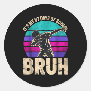 67 Meme Zes Zeven Dabbing Jongen Het Is Mijn 67 Da Ronde Sticker