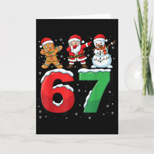 67 Meme Zes Zeven Dabbing Kerstman 6 7 Grappige Ke Kaart