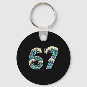67 Meme Zes Zeven Gen Alpha Slaang Wave Surfen Wat Sleutelhanger