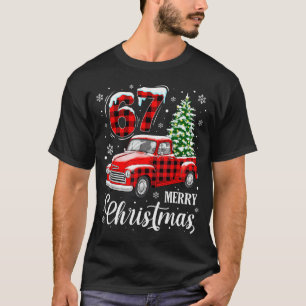 67 Meme Zes Zeven Grappige Kerst Meme Slang Vrouwe T-shirt