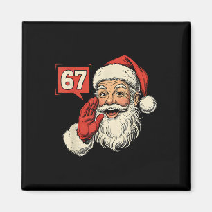 67 Meme Zes Zeven Kerstman Grappig Kerstmis Gen Z  Magneet