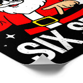 67 Meme Zes Zeven Kerstman Grappig Kerstmis Gen Z  Poster (Hoek)