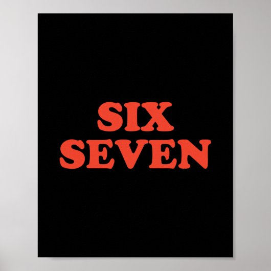 67 Meme Zes Zeven Poster (Voorkant)