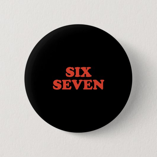 67 Meme Zes Zeven Ronde Button 5,7 Cm (Voorkant)