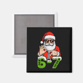 67 Meme Zes Zeven Sinterklaas Grappig Kerstmis Gen Magneet (Voorkant / Achterkant)