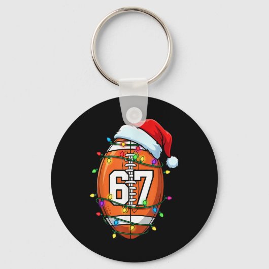 67 Meme Zes Zeven Voetbal Kerstman Grappig Kerst M Sleutelhanger (Voorkant)