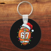 67 Meme Zes Zeven Voetbal Kerstman Grappig Kerst M Sleutelhanger (Voorkant)