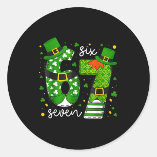 67 Meme Zes Zeven Voor Kinderen Jongens Meisjes St Ronde Sticker