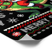 67 Merry Six Seven Santa T Rex Funny Ugly Christma Poster (Hoek)