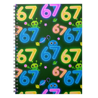 67 met buitenaardse spiraal foto notitieboek