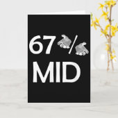 67% Mid Meme handen grappige internettrend 6-7 Zes Kaart (Gele Bloem)