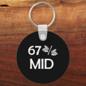 67% Mid Meme handen grappige internettrend 6-7 zes Sleutelhanger (Voorkant)