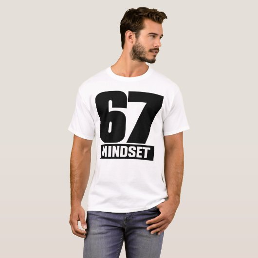 67 MINDSET – Bold Design for a Strong Mentality T-shirt (Voorkant volledig)