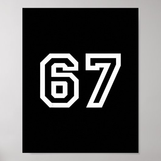 67 Minimalistisch ontwerp  Poster (Voorkant)