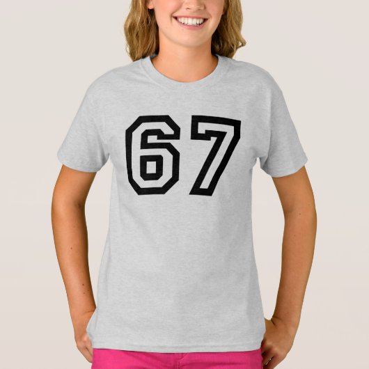 67 Minimalistische Trend Design T-shirt (Voorkant)
