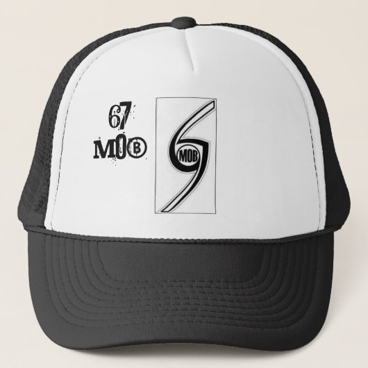 67 MOB OFFICIËLE GROEP LOGO TRUCKER HAT TRUCKER PET (Voorkant)