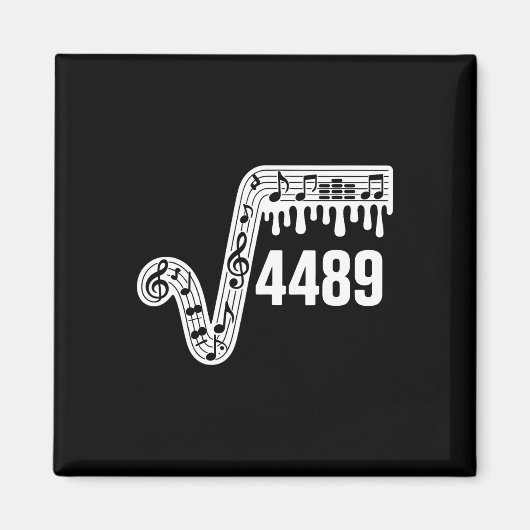 67 Music Drip Meme Square Root 4489 Slang Funny Ma Magneet (Voorkant)