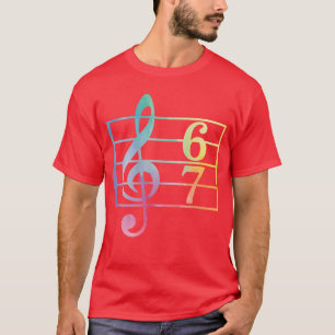 67 Muziek Meme Slang Si Seven Musiceacher Grappige T-shirt
