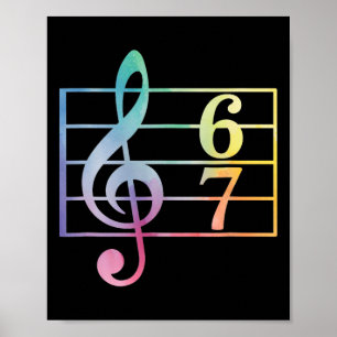 67 Muziek Meme Slang Zes Zeven Muziekleraar Grappi Poster