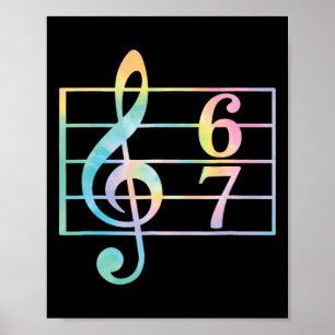 67 Muziek Meme Slang Zes Zeven Muziekleraar Grappi Poster