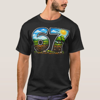 67 Natuur Landschap Aarddag Schilderachtige Rivier T-shirt