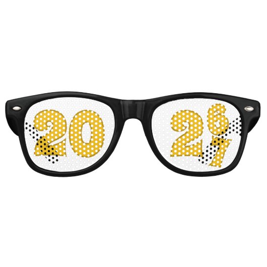 67 New Year Glasses for 2026 & 2027 Retro Zonnebril (Voorkant)