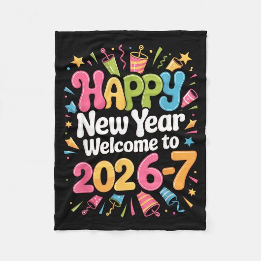 67 New Year's Eve - Happy New Year 2026-7 Funny 67 Fleece Deken (Voorkant)