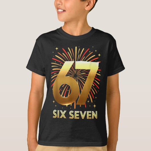 67 New Years Eve Party Pajama Shirt 6 7 Meme 67 20 (Voorkant)