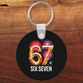 67 New Years Eve Party Pajama Shirt 6 7 Meme 67 20 Sleutelhanger (Voorkant)