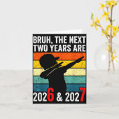 67 Nieuwe 2026 Dabbing Jongens Grappig Nieuwjaar Z Kaart (Gele Bloem)