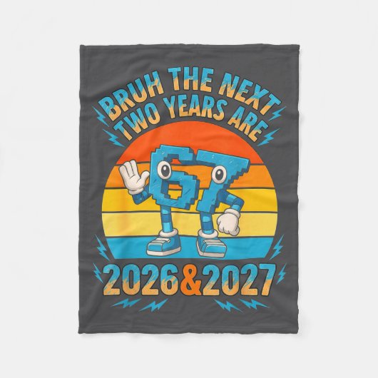 67 Nieuwe 2026 Grappige Jongens Kinderen Nieuwjaar Fleece Deken (Voorkant)