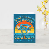 67 Nieuwe 2026 Grappige Jongens Kinderen Nieuwjaar Kaart (Gele Bloem)