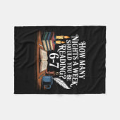 67 Nights Reading Meme For Bibliophiles Englieache Fleece Deken (Voorkant (Horizontaal))