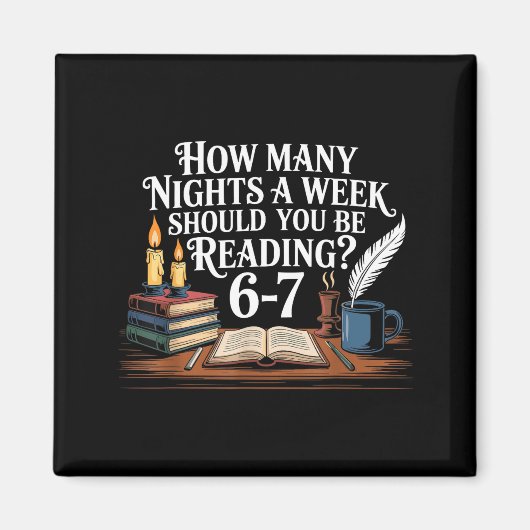 67 Nights Reading Meme For Bibliophiles Englieache Magneet (Voorkant)