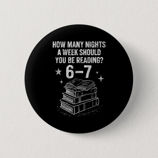 67 Nights Reading Meme For Bibliophiles Englieache Ronde Button 5,7 Cm (Voorkant)