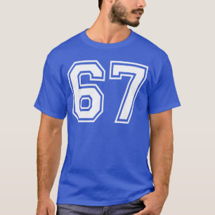67 Number SitySeveneam Sportieve Matching Varsity T-shirt